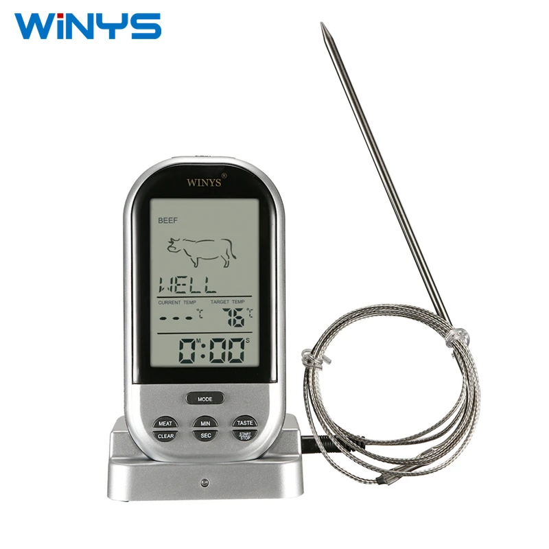 
Digital Wireless Thermometer for Kitchen Oven Food Cooking Meat 
