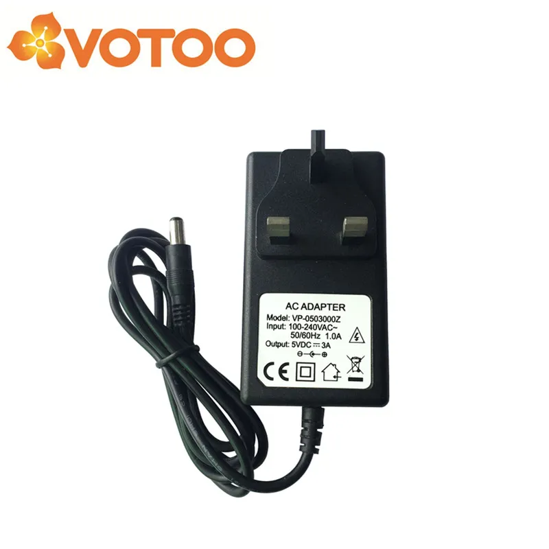 UK Plug 5V 6V 8V 7.5V 9V 10v 12V 15V ac dc power adapter 0.3a 500mA 1a