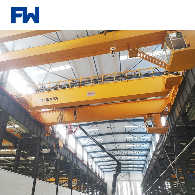 5 ton 10 ton Harga Hoist Workshop Double Girder Overhead Crane For Sale