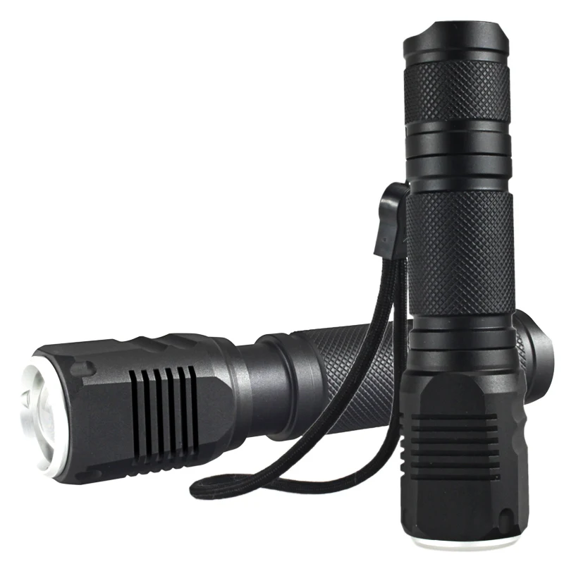 T9618 Flat head 18650 rechargeable tactical flashlight lanterna de led