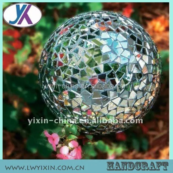 Iridescent Decorative Crackle Glass Balls For Home Decoration