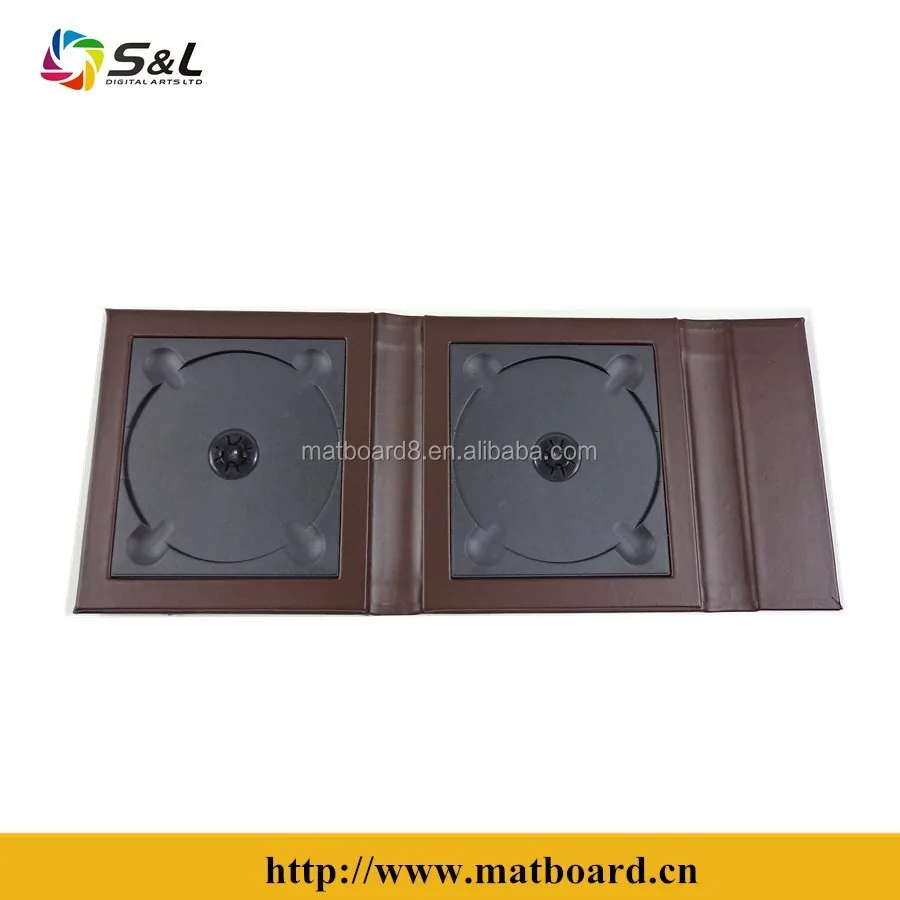 Кожа презентация коробки свадебный cd обложка чехол dvd