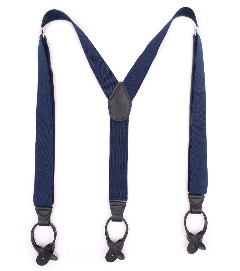 2018 Best Selling Fine Design Elastic Genuine Leather Custom Suspenders For Men