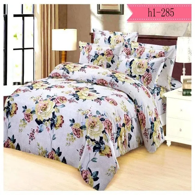 Polyester material woven textile fabric make bedding set and mattress