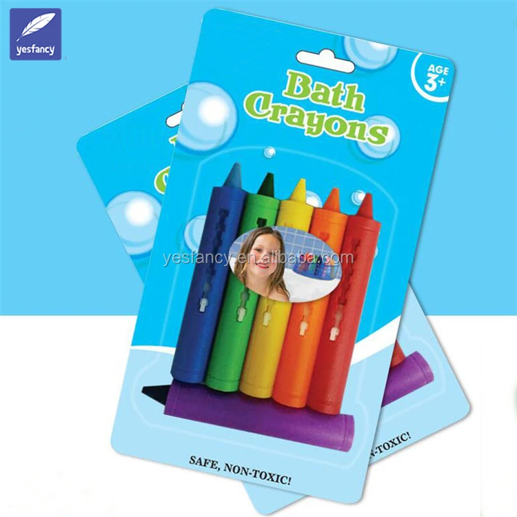 Wholesale 6 colors bath crayons case colorful crayon