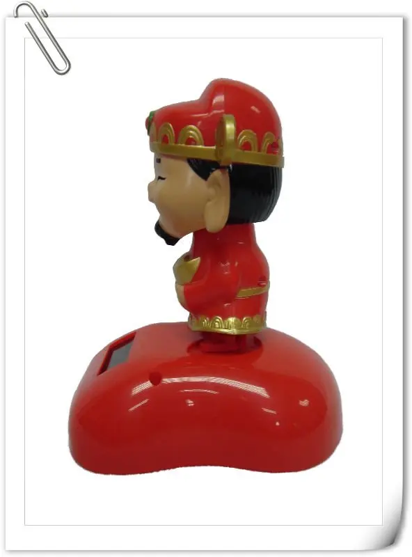 Moving solar figure cartoon miniature car decoration toy