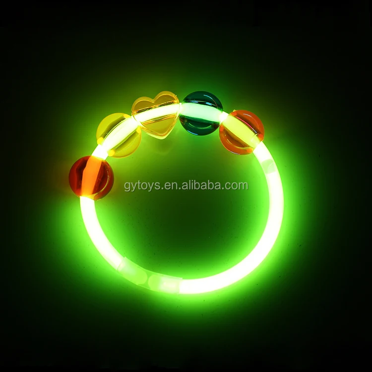Партия пакет Ассорти Цвет glow stick браслет для детей с красочными бусинами