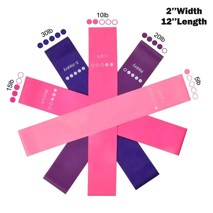 Custom Printed Resistance Loop Bands With Core Sliders