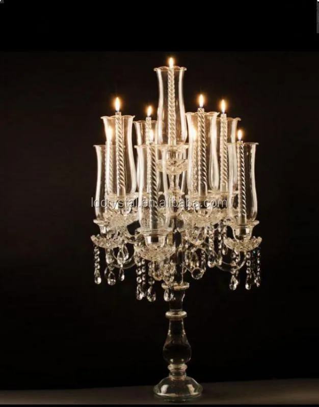 
 Элегантный свадебный стол центральные 9 рук свечи хрустальные канделябры  