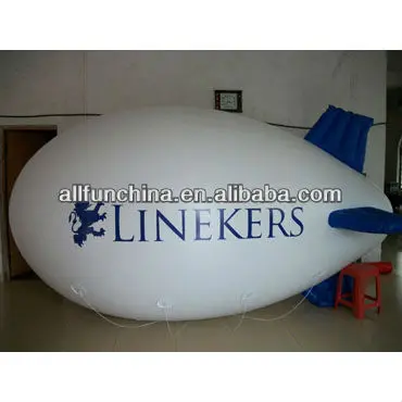 4m-7m inflatable helium balloon airship inflatable helium zeppelin custom logo size colors