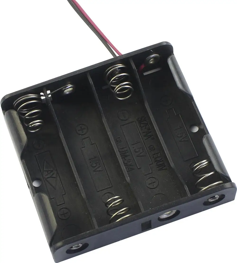 4xAA Battery Holder With Wire Leads