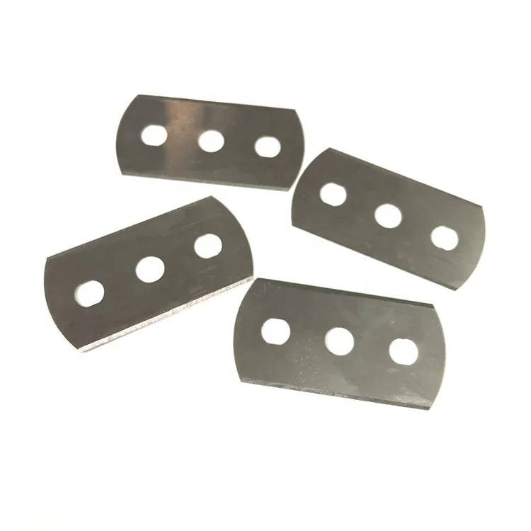 Лезвия для напольного покрытия с двойным краем и тремя отверстиями 42,5*22*0,2 мм