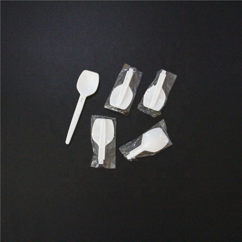 Eco-Friendly Ice Cream Foldable Spoon Disposable Folding Plastic Spoon Small Folding Spoons