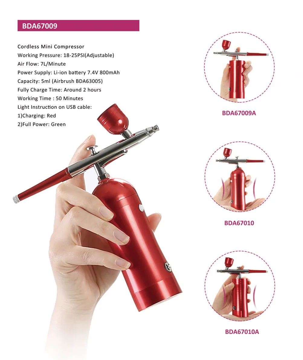 Customized Airbrush Foundation Makeup Wireless Airbrush Makeup Set