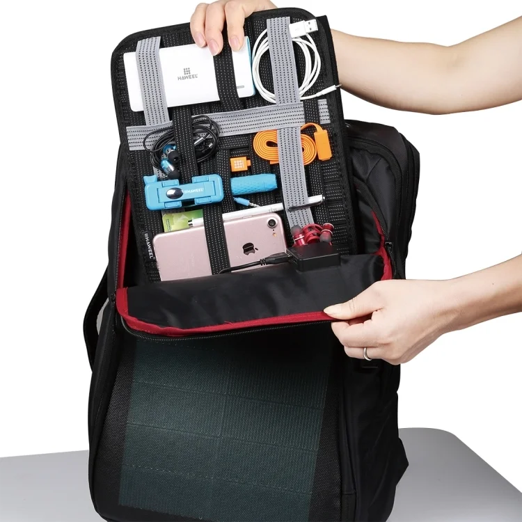 High Quality HAWEEL 10 inch Tablet Wrap Organizer Neoprene Digital Storage Pocket Bag(Black)