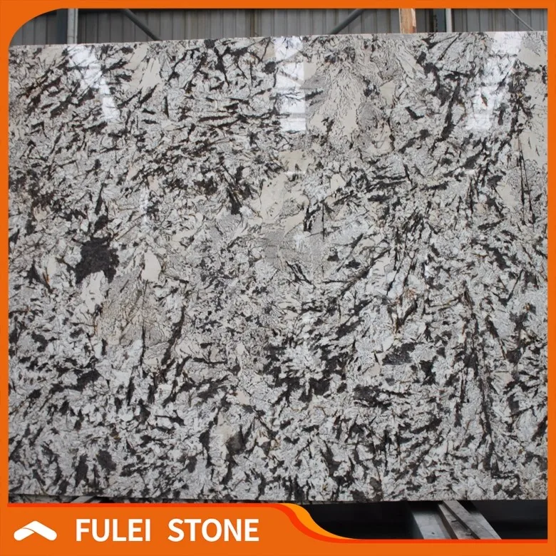 Brazilian exotic white granite aspen white granite 2cm slabs