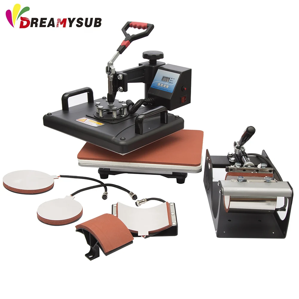 Top Quality CE ROHS Approved T-shirt Mug Plate Cap Combo Sublimation Printer Machine /t-shirt Printing Machine for Sale on Aliba