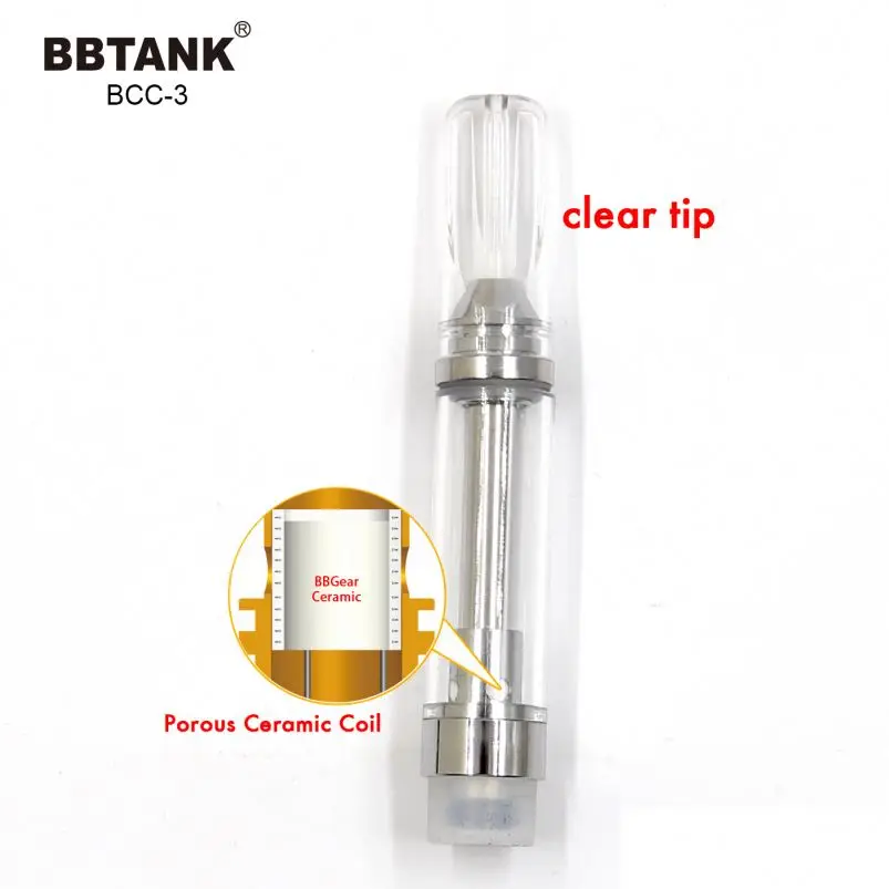 
wholesale 2018 cbd oil glass syringe 1ml cbd oil tank bbtank bcc-3 bbgear ceramic cbd cartridge 