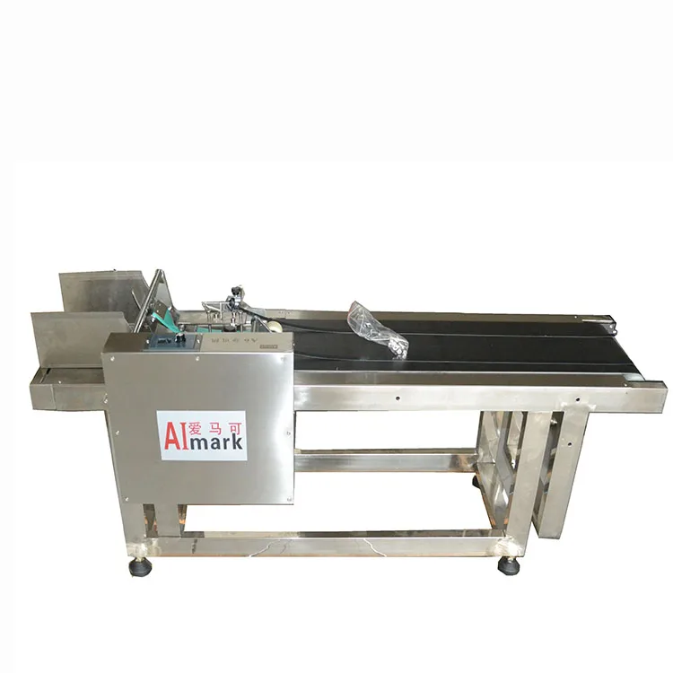 YG 9011A plastic bag  motorized roller conveyor feeder paging  machine
