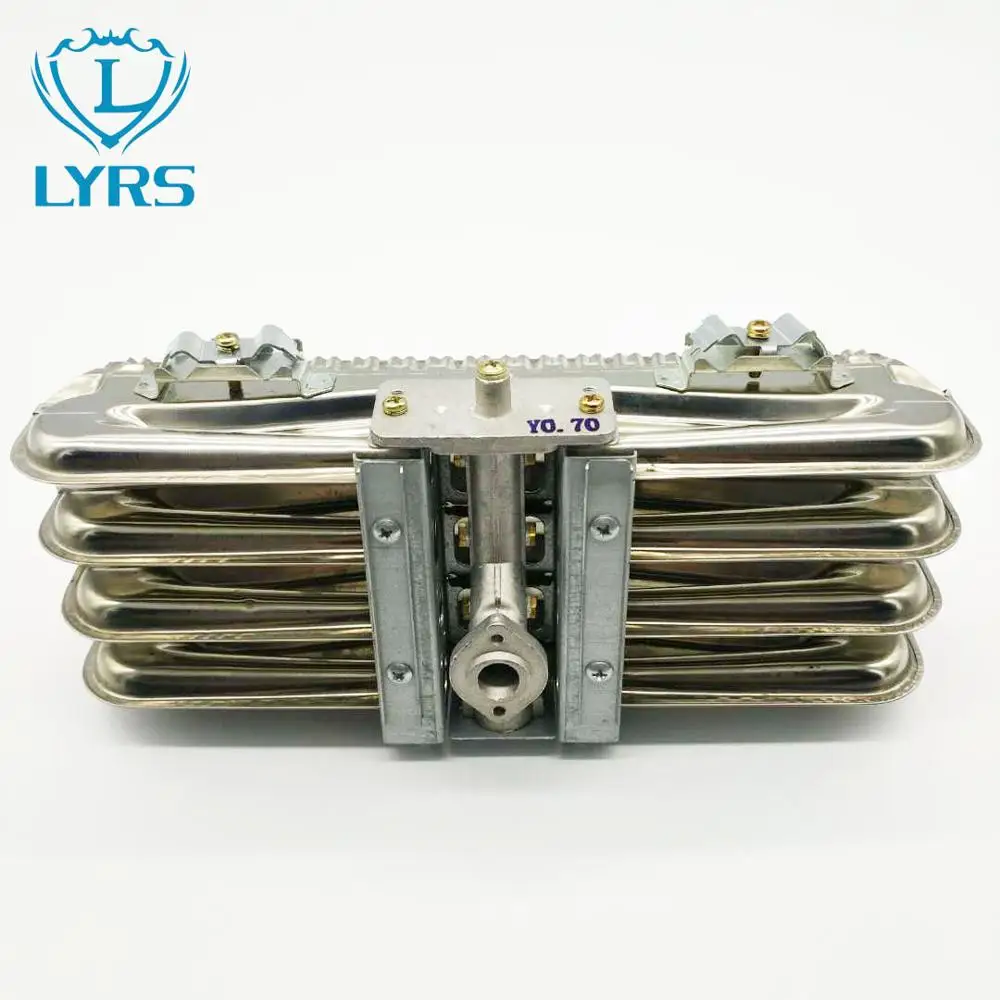 6L Harmonica type burner gas water heater spare parts LY-KQ-4B with Without switch