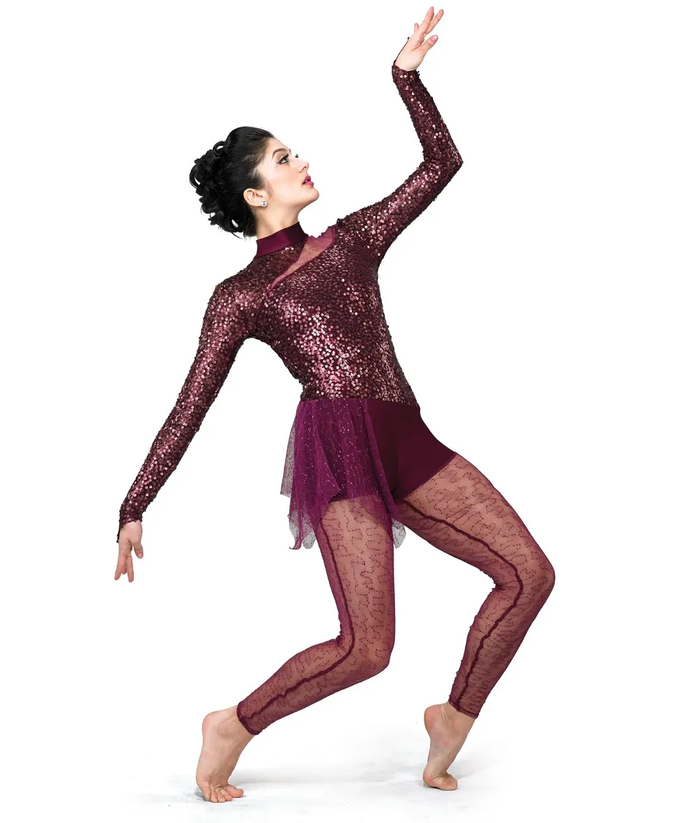 2017 New adult sequin jazz dance costumes, jazz performance clothing Latin-2017-053