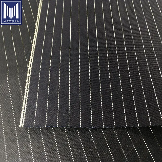 14 oz 100% cotton selvage gentleman hickory bamboo striped denim fabric for iron heart motorcycle jeans