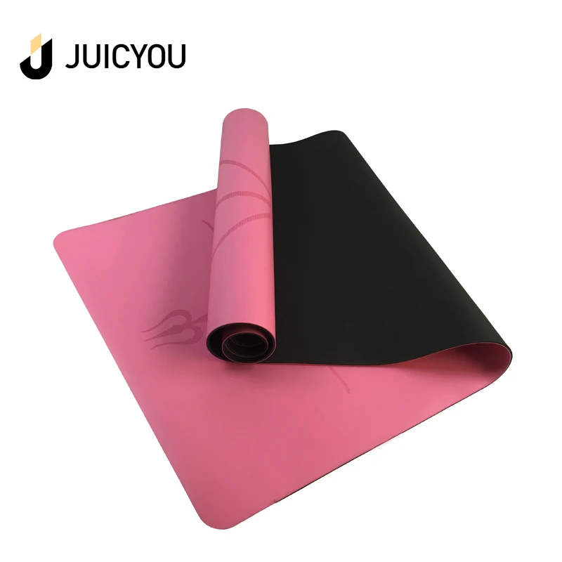 High Quality Manufacturer wear-resisting Private Label Fitness eco friendly natural rubber black PU yoga mat