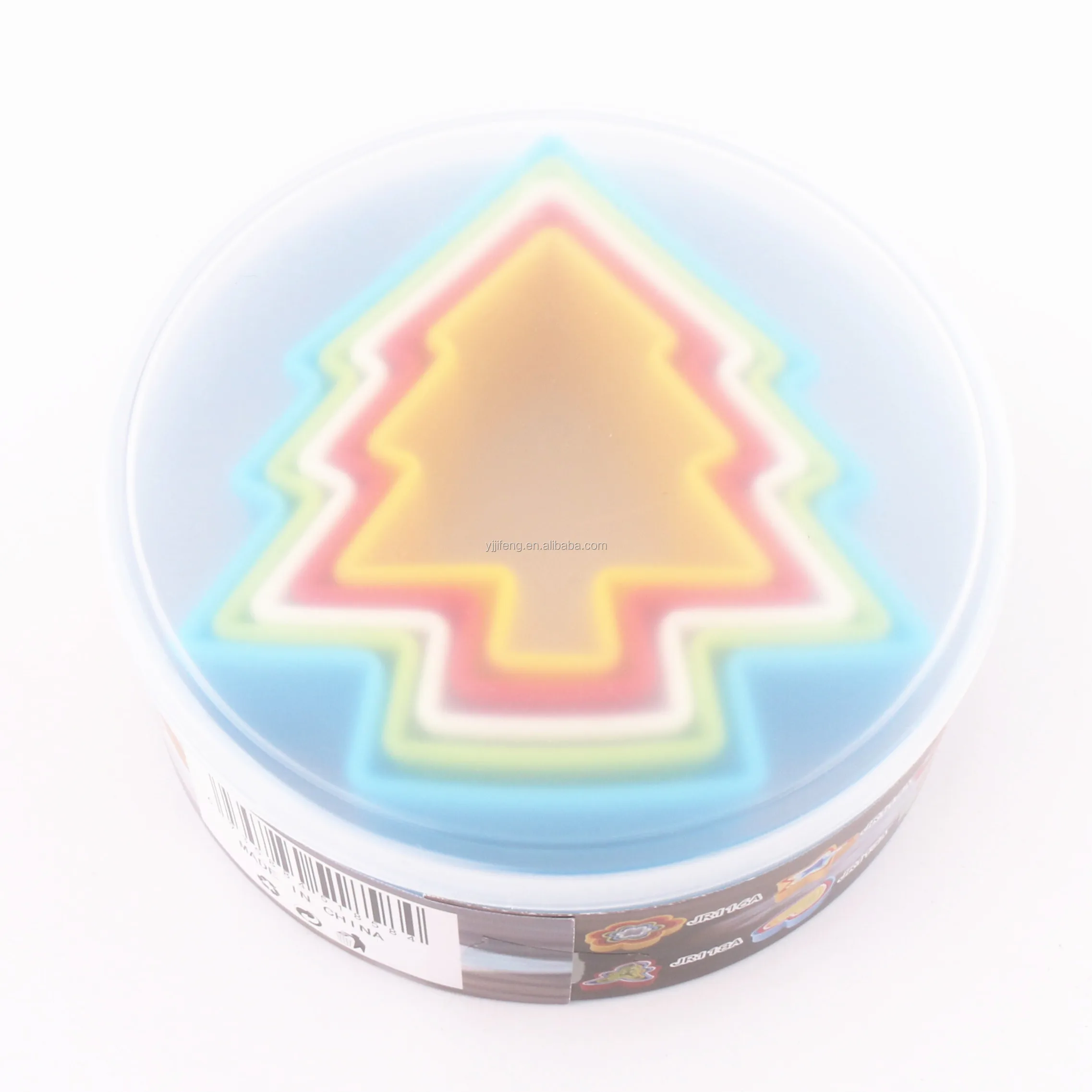 
Factory supplier wholesale kids plastic wholesale christmas tree cookie cutter set 