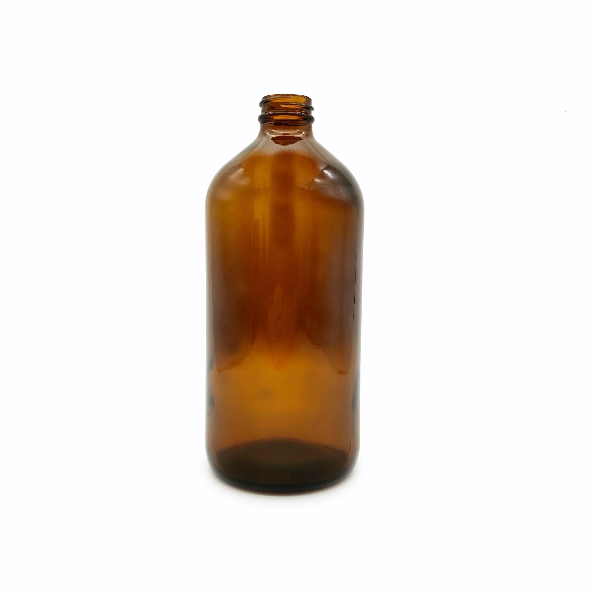 empty 1000 ml amber glass bottle for beverages