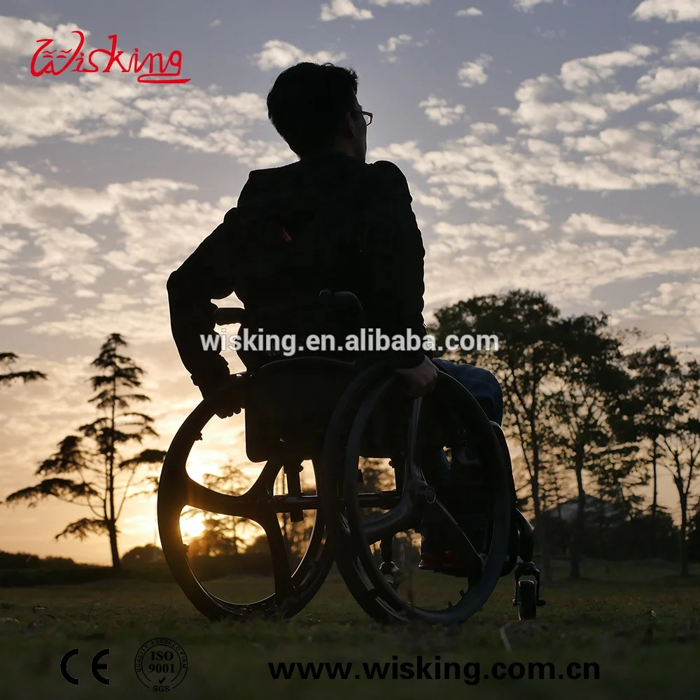 Manual Wheelchair Sports Wheelchair Carbon Fibre All Wisking8807 Active Leisure Rehabilitation Therapy Supplies Wisking CE ISO