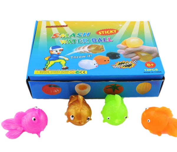 Promotional Goldfish Splat Ball Sticky Venting Ball