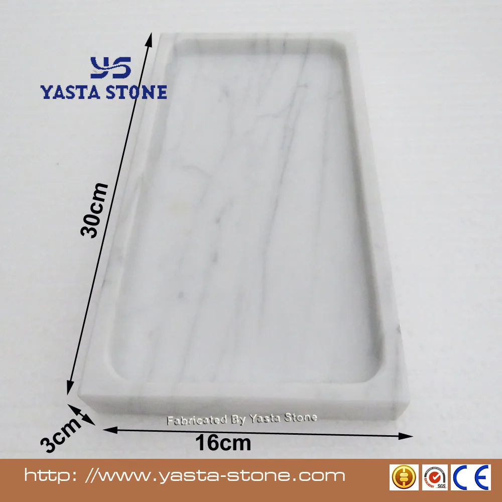 Натуральный камень, каррарская Белая Мраморная тарелка для еды