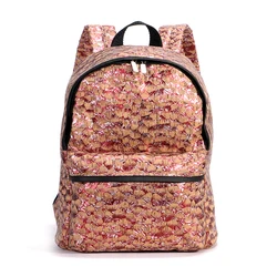 Factory custom patterns print cork small backpack 100% Eco-friendly waterproof cork daypack Lightweight cork school bag