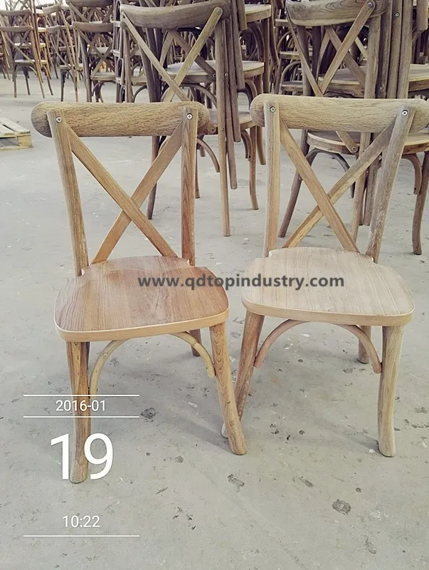 Oak Cross Back Kids Wedding Chair