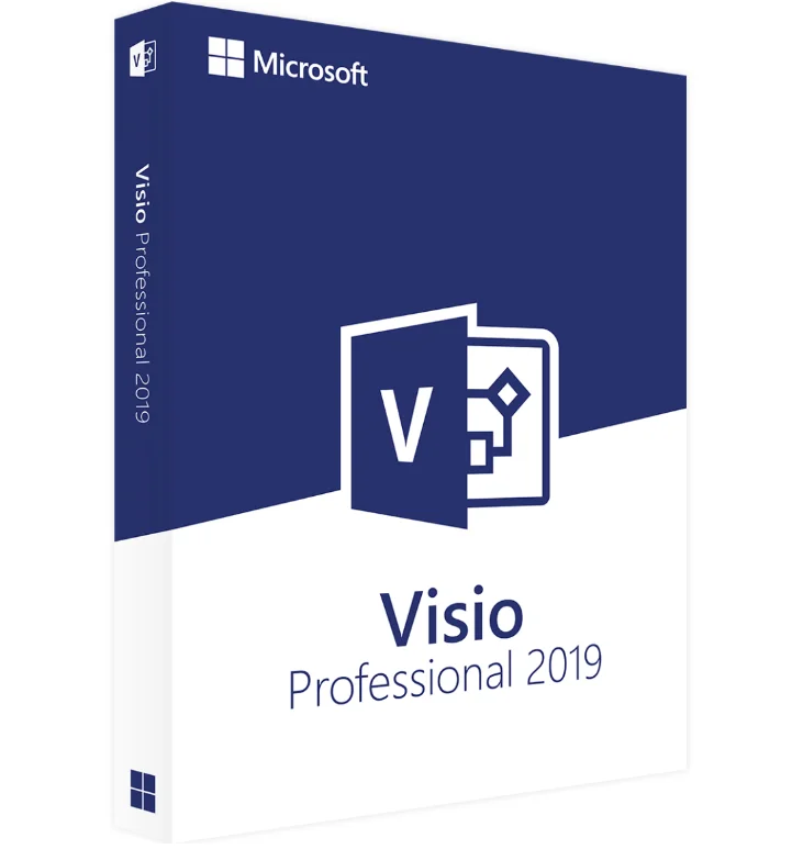 
Hot sale Full version with lifetime-license Retail Key Global Includes 64 and 32-bit version Microsoft Visio 2019 Professional 