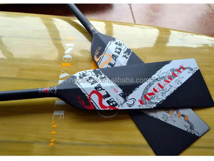 2017 Kingpaddle new design ultra thin fast speed carbon racing dragon boat paddle