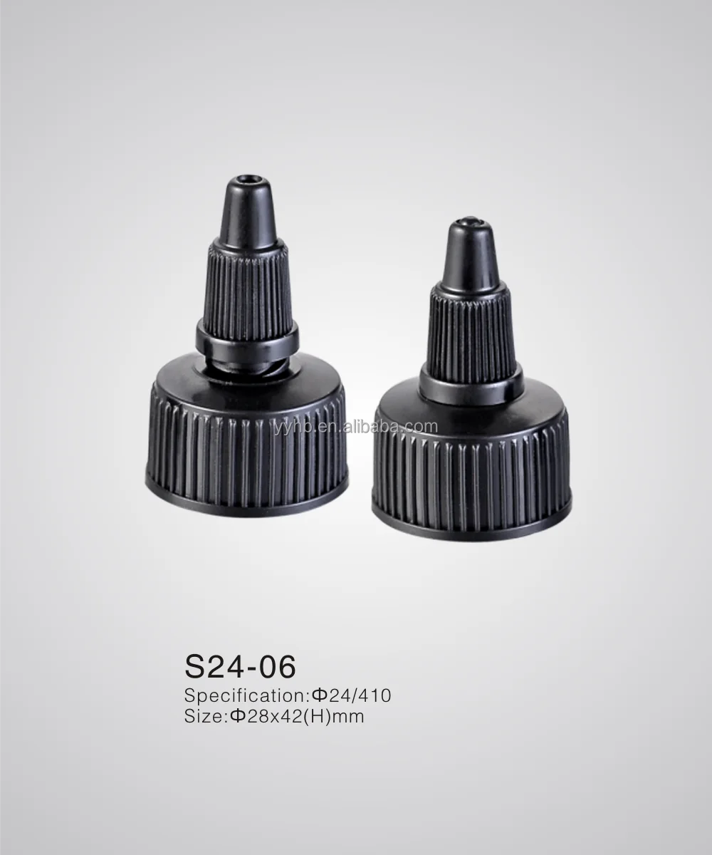 hair soap bottle cap twist top cap nozzle bottle cap 24/410