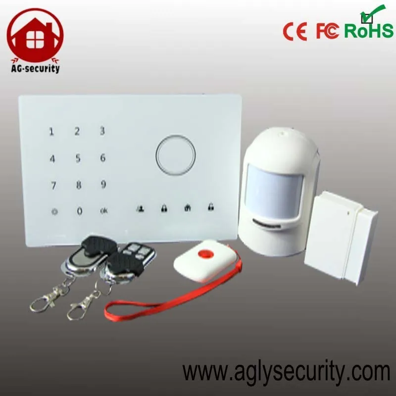 24 wireless alarm zones intelligent gsm wireless home security alarm system