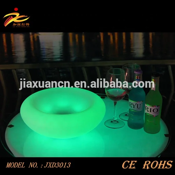 
fashionable illuminate led bar tray /wine tray/plastic glowing tray 