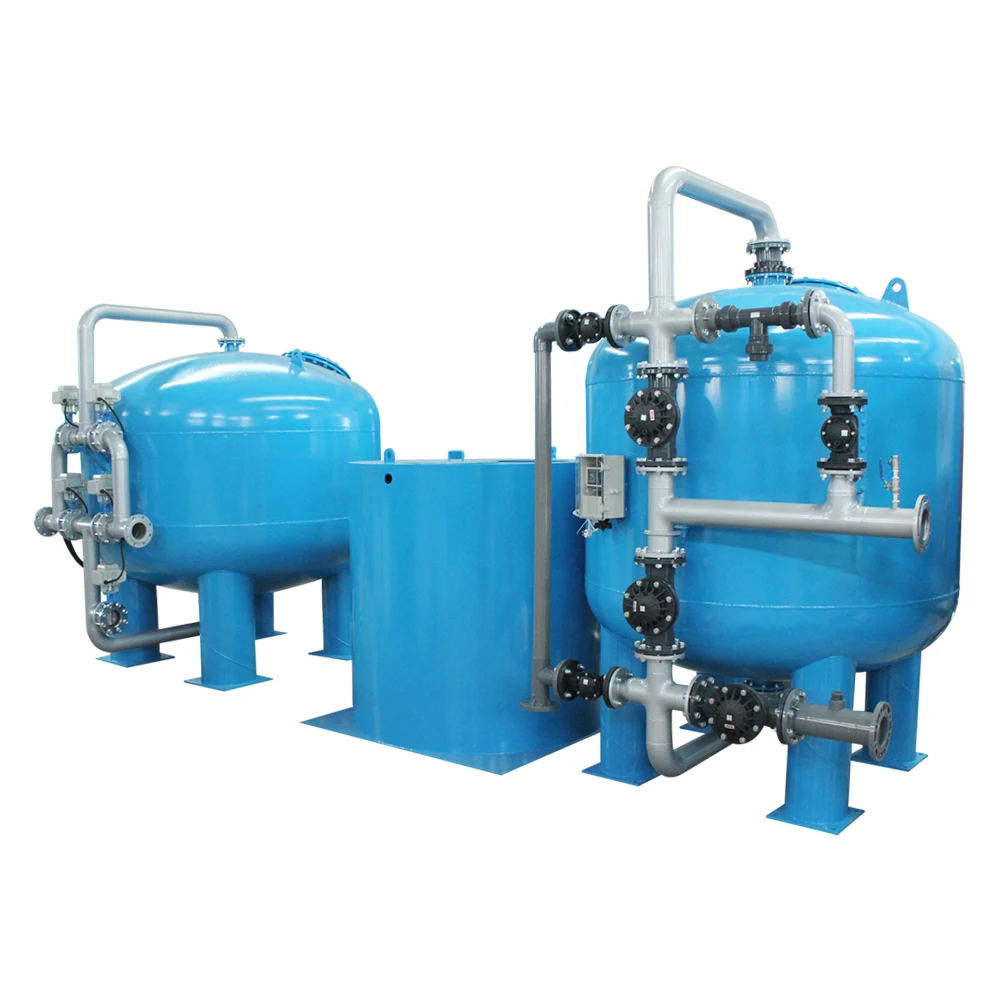 Diaphragm valves 50m3/hr twin alternative working water softener system to remove water hardness