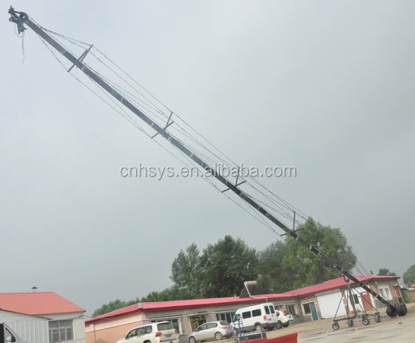 Super 18 Meters Video Camera Jib Crane With Electric Controls