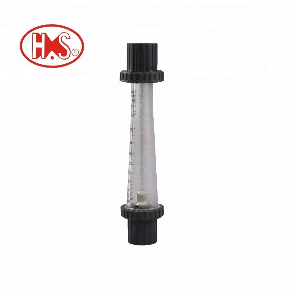 different size plastic tube metal float flow meter rotameter for water