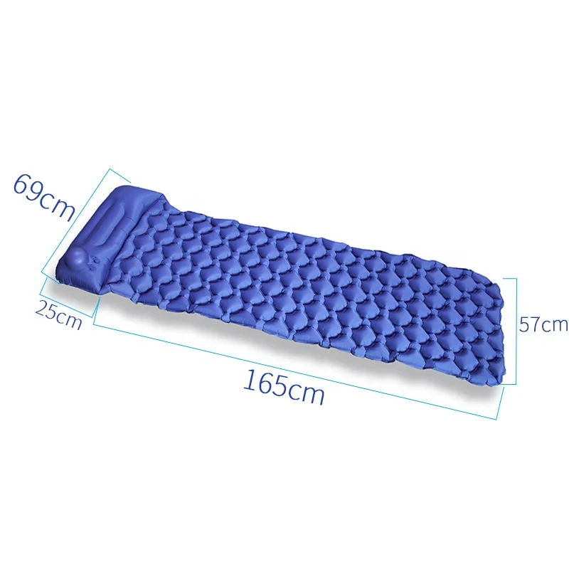 OEM Outdoor Wholesale Travel Camping Mattress Inflatable Sleeping Mat With Pillow