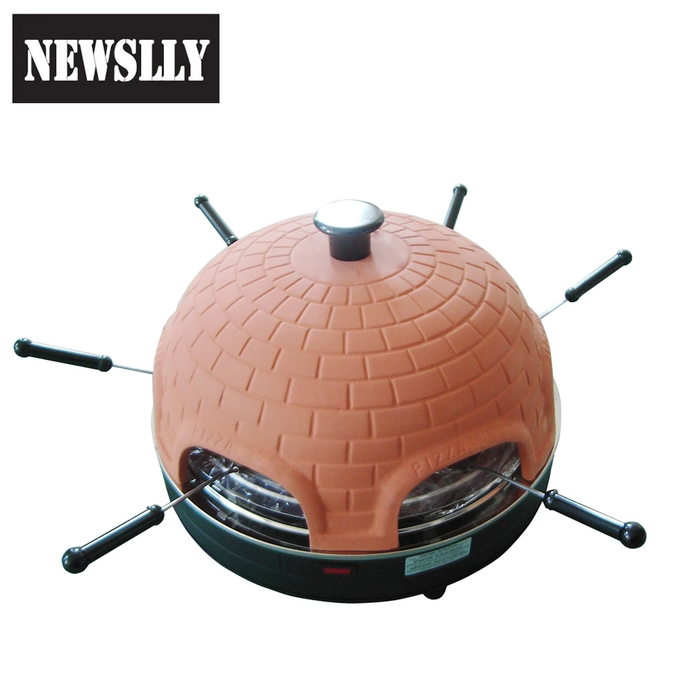 Home Square terracotta 4person Countertop mini pizza oven