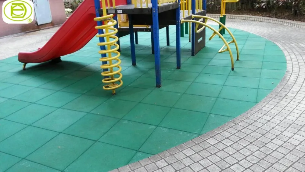 25mm Playground or kindergarten  rubber flooring mats tiles