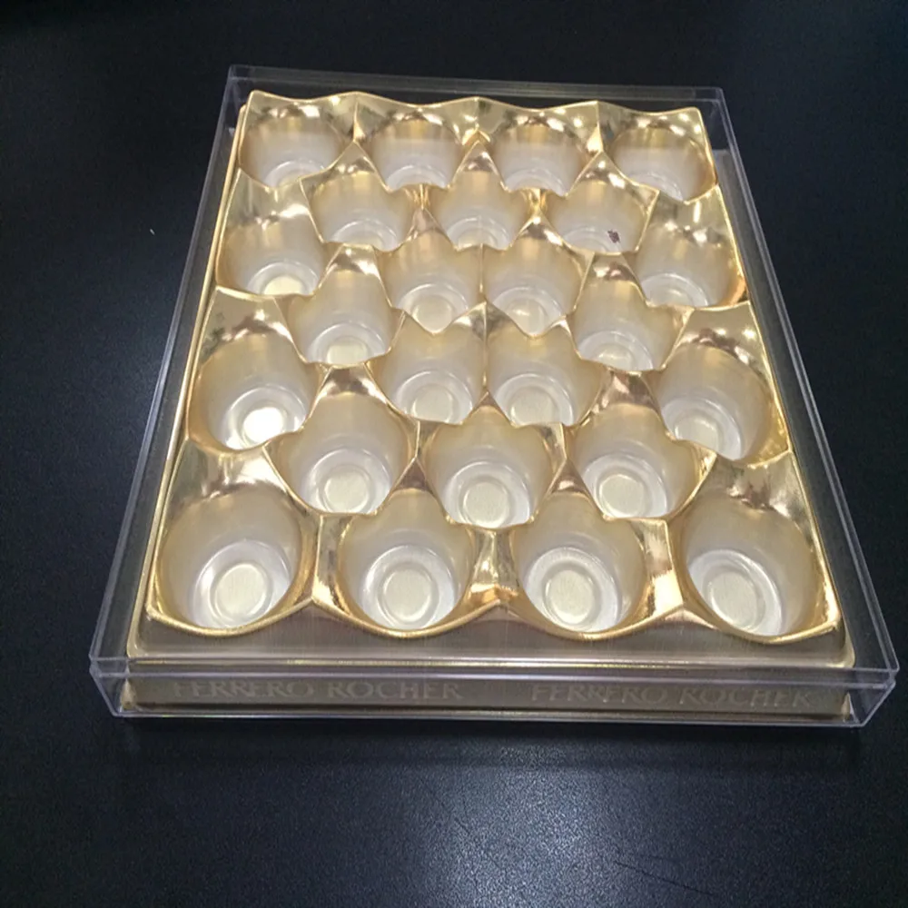 
customized thermoforming tray for chocolate packaging 