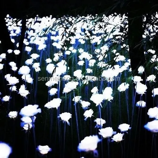 Fabric + Plastic Flowers Led Light Rose Flowers For Home/Wedding Decoration