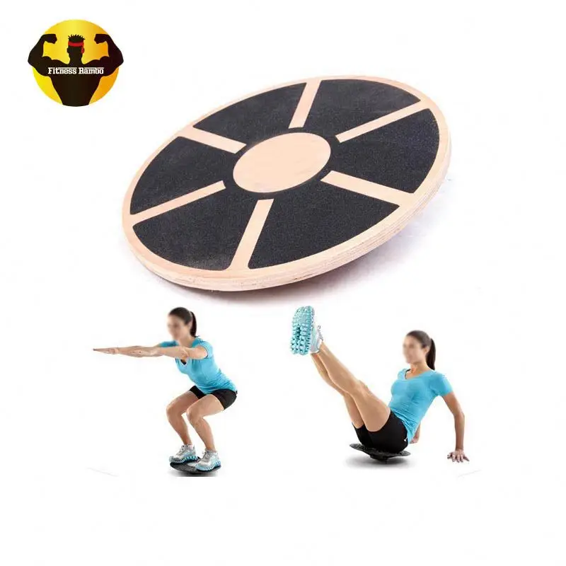 RAMBO Professional Customize Balance Board Wood For Sale Wooden Disc