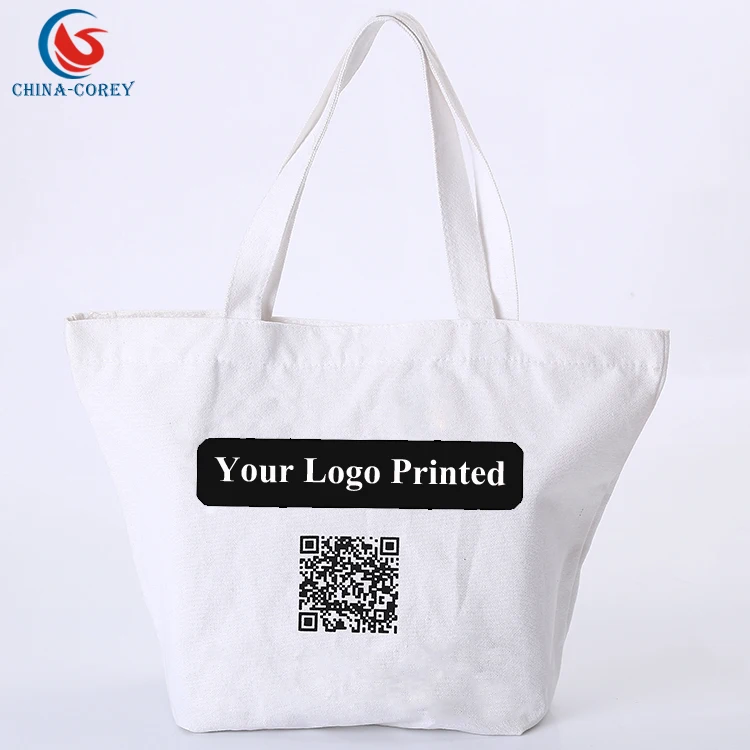 
reusable shopping plain cotton tote bags wholesale 