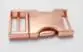 Custom Logo Safety Belt Buckles Logo Side Quick Release Buckles Rose Gold Buckled Belt Gold
